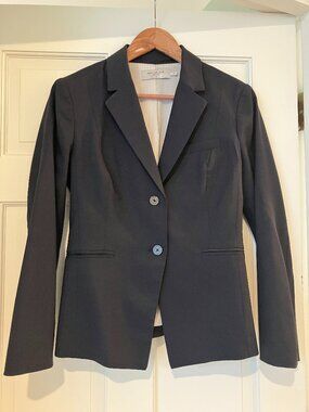 M.M Lafleur Navy Wool Blazer